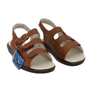 Propet Women Breeze Walker Sandal, Teak Brown, Size 7 X-Wide